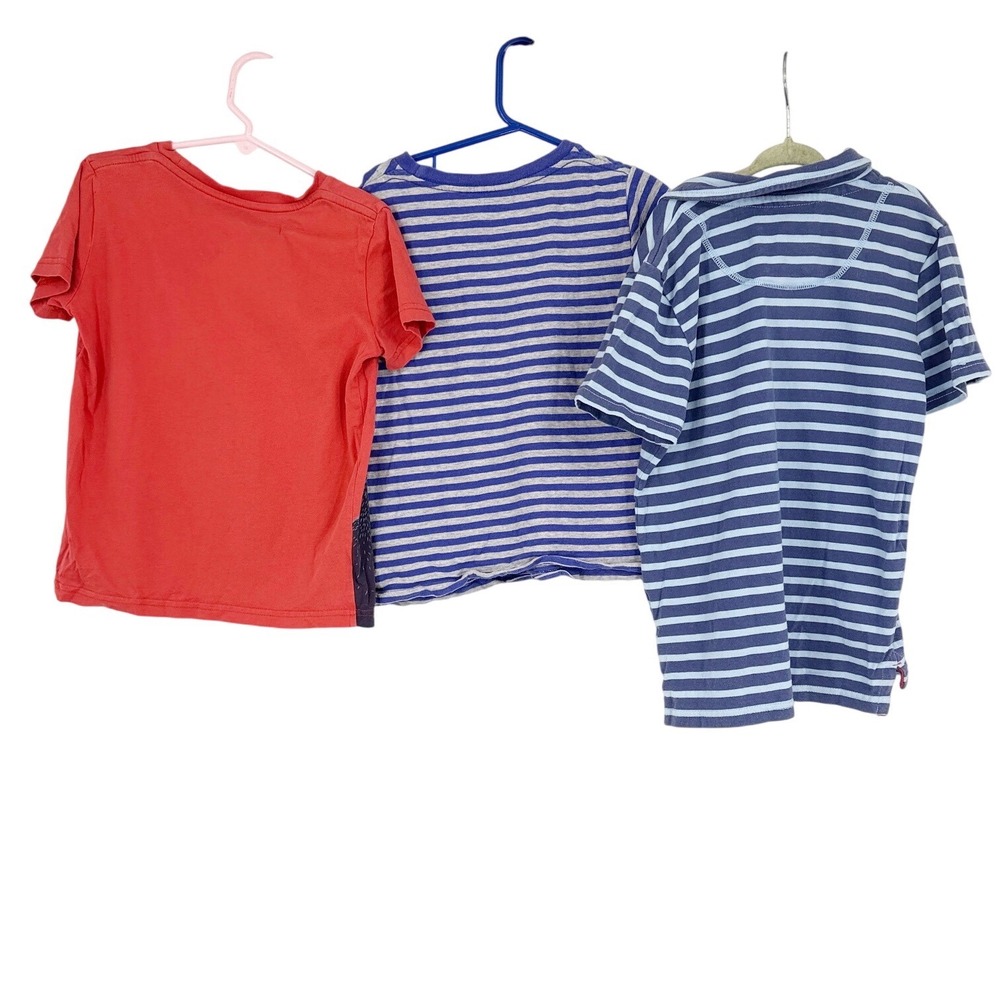 Mini Boden Boy Shirt Bundle Pirate Ship Striped Polo T-Shirts Size 5-6Y APplique - Picture 7 of 10